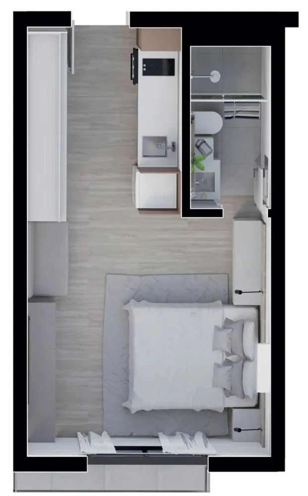 Apartamento, 1 quarto, 24 m² - Foto 7