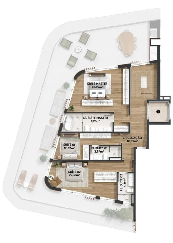 Apartamento, 3 quartos, 201 m² - Foto 12