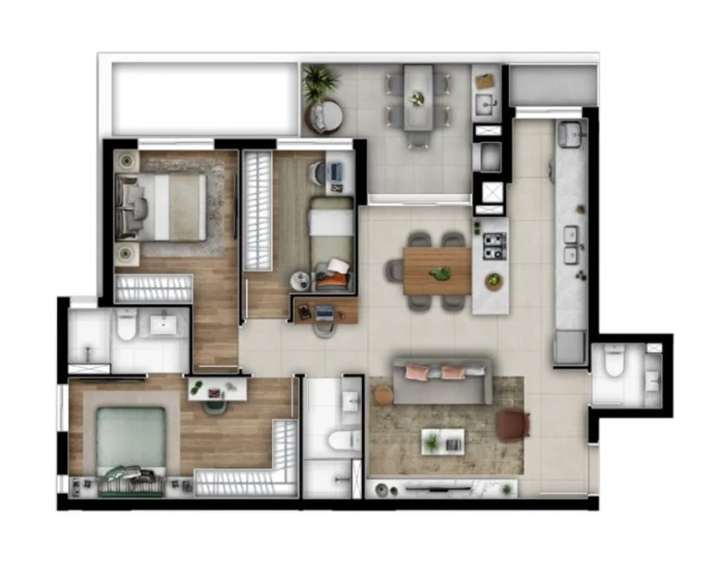 Apartamento, 3 quartos, 94 m² - Foto 11