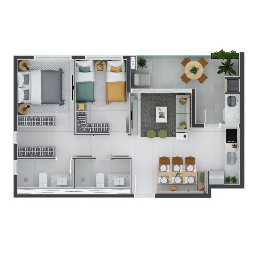 Apartamento, 2 quartos, 86 m² - Foto 8