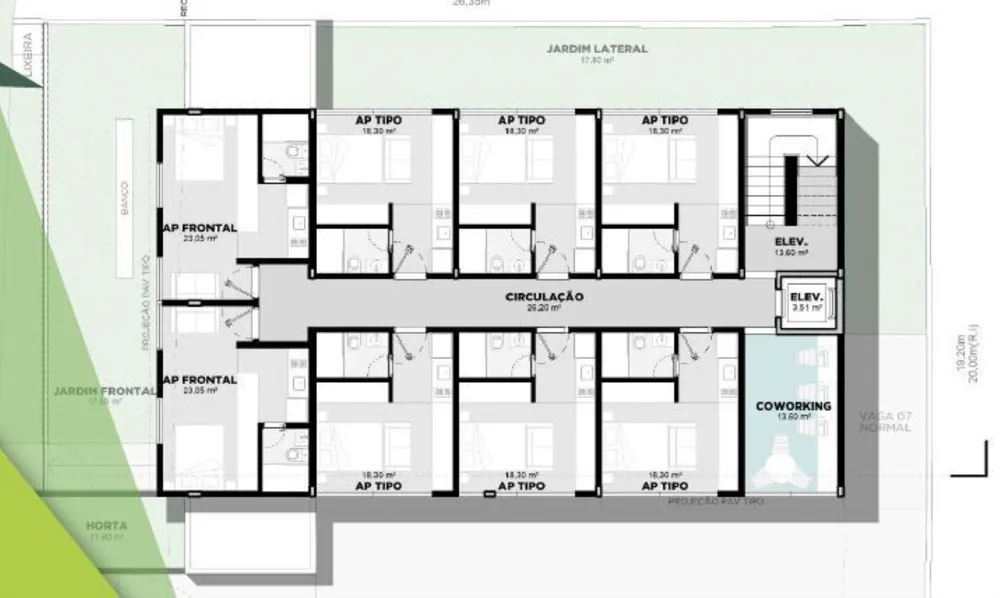 Apartamento, 1 quarto, 19 m² - Foto 6