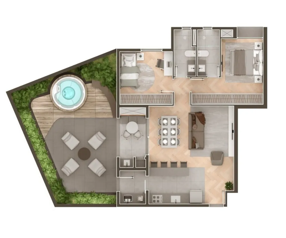 Cobertura, 2 quartos, 149 m² - Foto 8