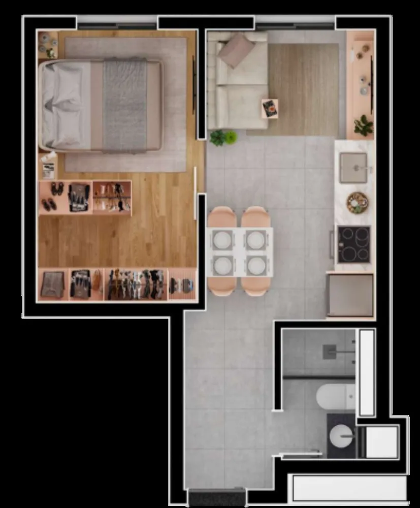 Apartamento, 1 quarto, 29 m² - Foto 7