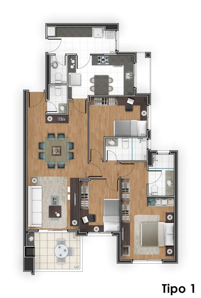 Apartamento, 3 quartos, 105 m² - Foto 4