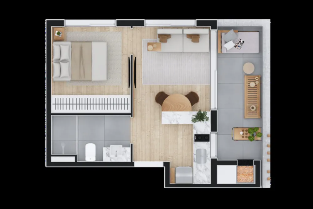 Apartamento, 1 quarto, 53 m² - Foto 4