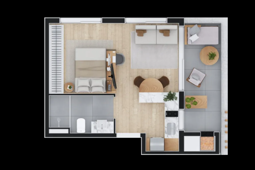 Apartamento, 1 quarto, 53 m² - Foto 5
