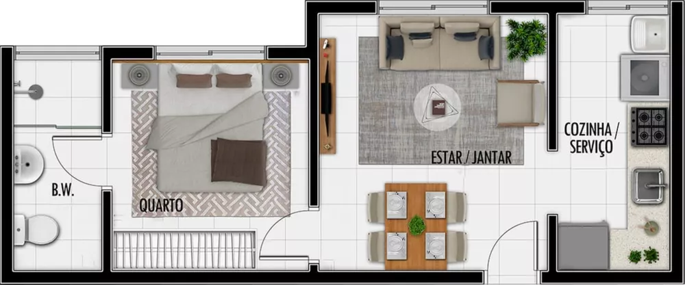 Apartamento à venda com 2 quartos, 47m² - Foto 14