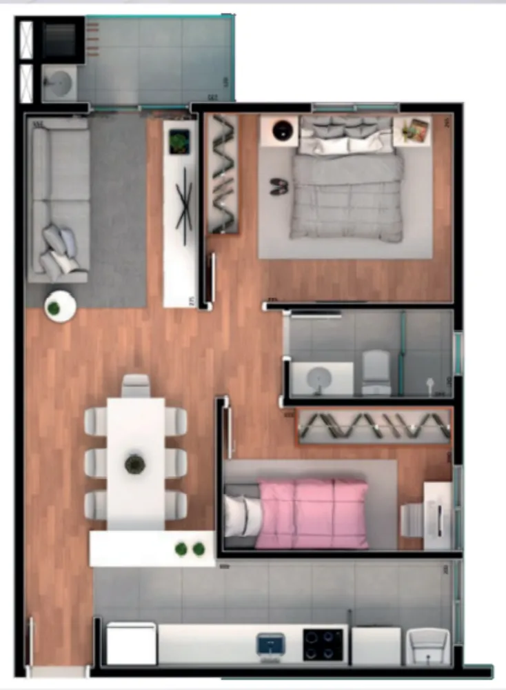 Apartamento, 3 quartos, 66 m² - Foto 11