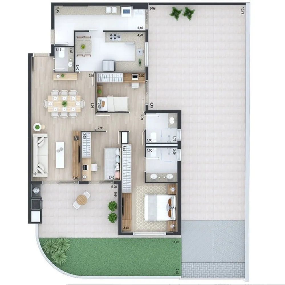 Apartamento, 3 quartos, 105 m² - Foto 5
