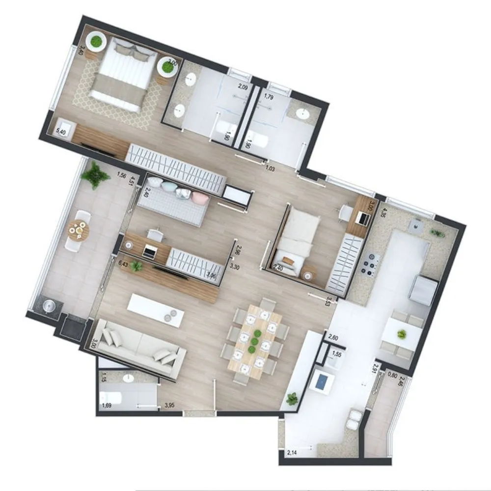 Apartamento, 3 quartos, 105 m² - Foto 4