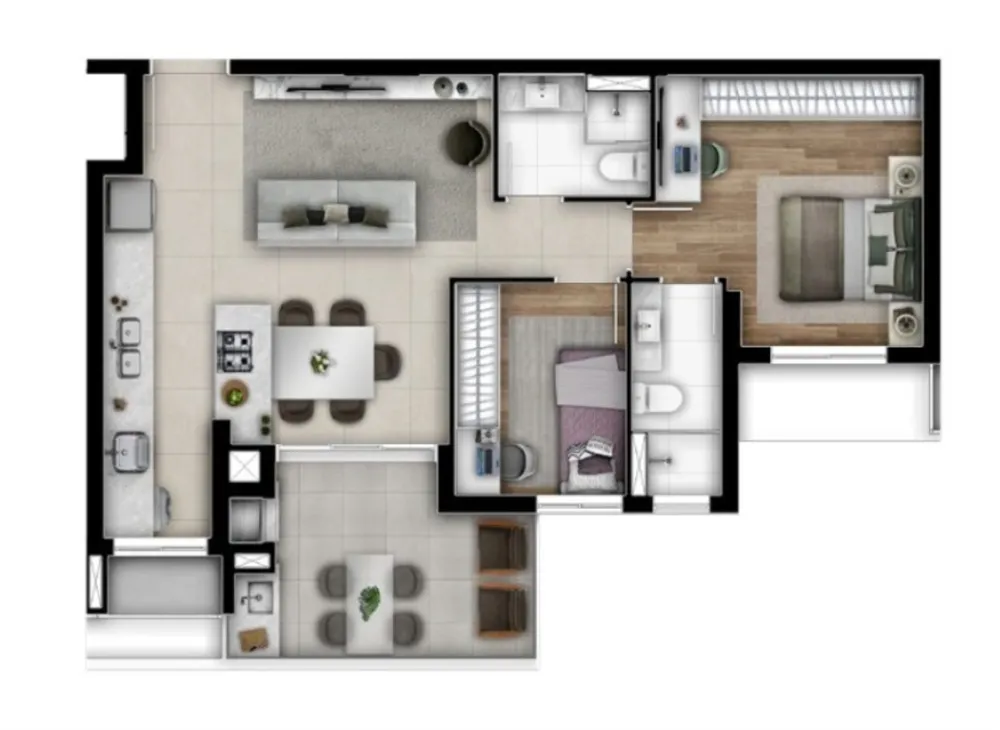 Apartamento, 2 quartos, 75 m² - Foto 6