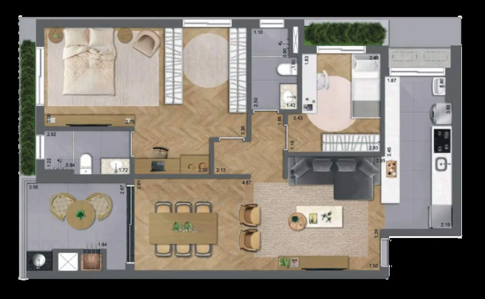 Apartamento, 3 quartos, 94 m² - Foto 8