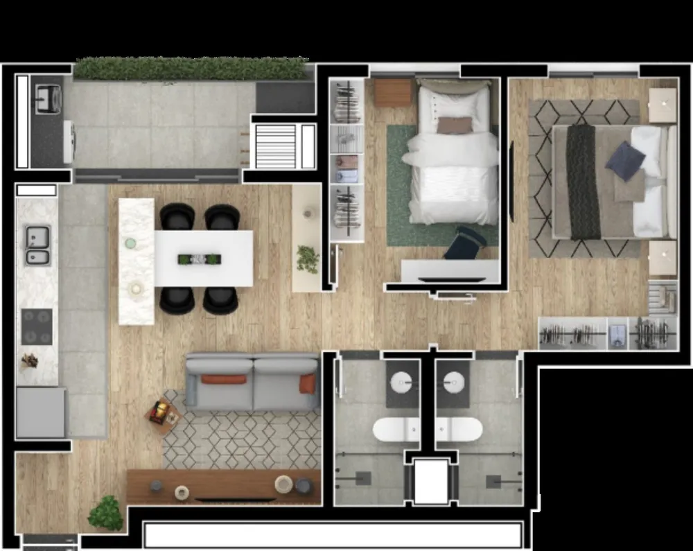Apartamento, 3 quartos, 86 m² - Foto 1