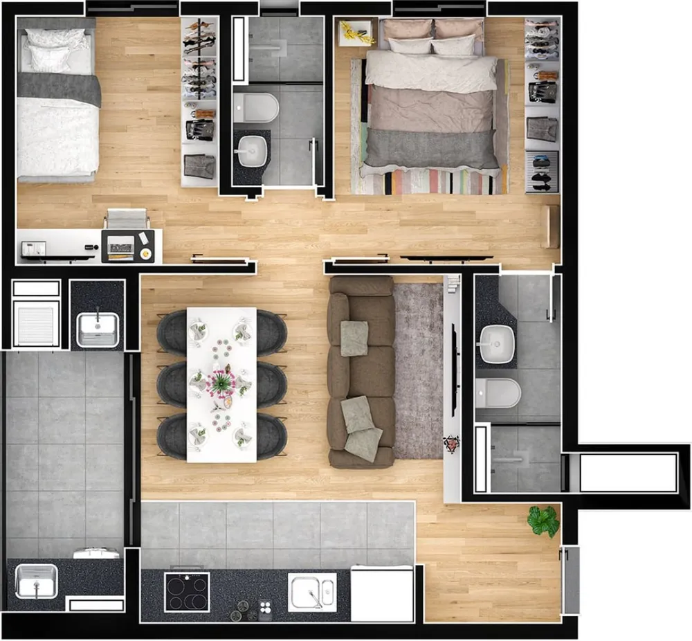 Apartamento, 2 quartos, 59 m² - Foto 15