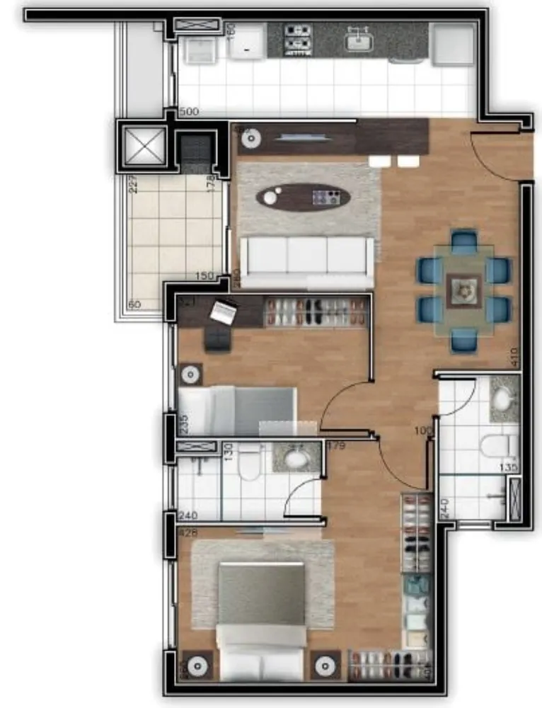 Cobertura, 3 quartos, 110 m² - Foto 7