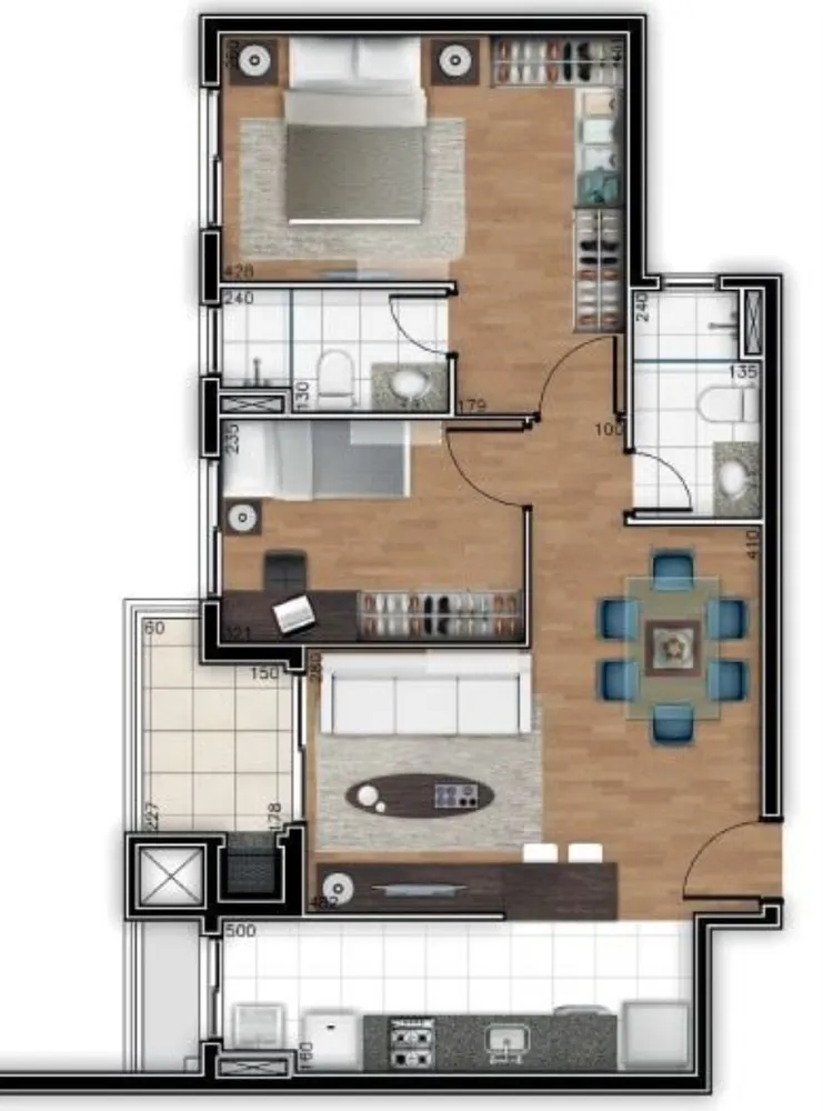 Cobertura, 3 quartos, 110 m² - Foto 3