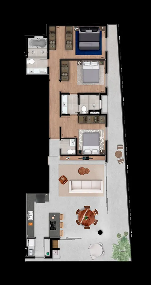 Apartamento, 3 quartos, 206 m² - Foto 5