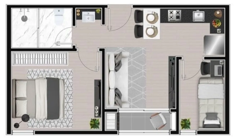 Apartamento, 2 quartos, 43 m² - Foto 10