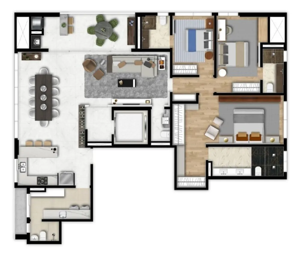 Apartamento, 3 quartos, 159 m² - Foto 12