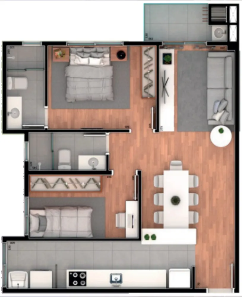 Apartamento, 2 quartos, 64 m² - Foto 12