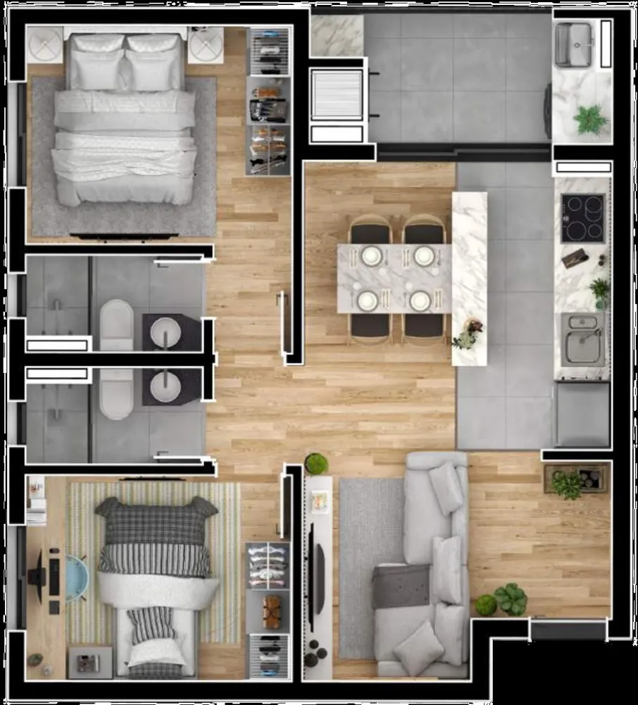 Apartamento, 1 quarto, 33 m² - Foto 8
