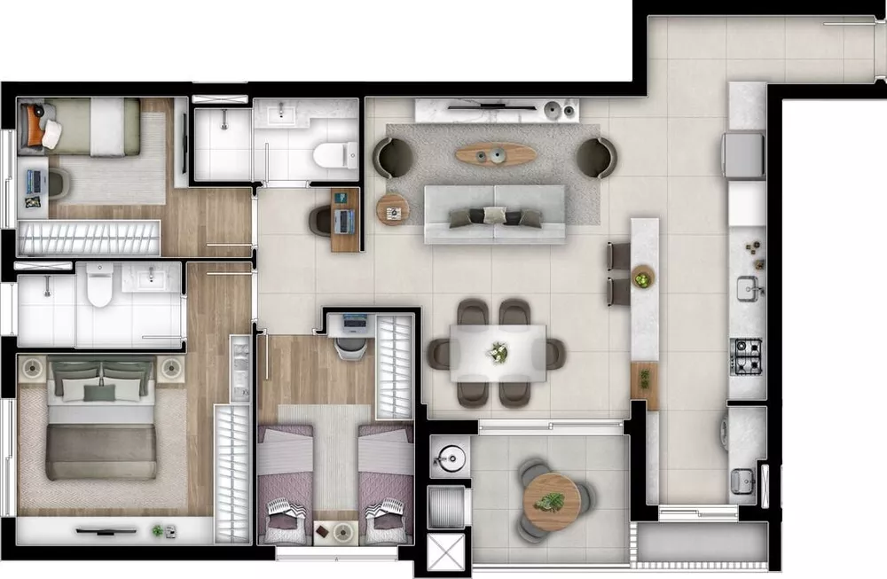 Apartamento à venda com 3 quartos, 154m² - Foto 16