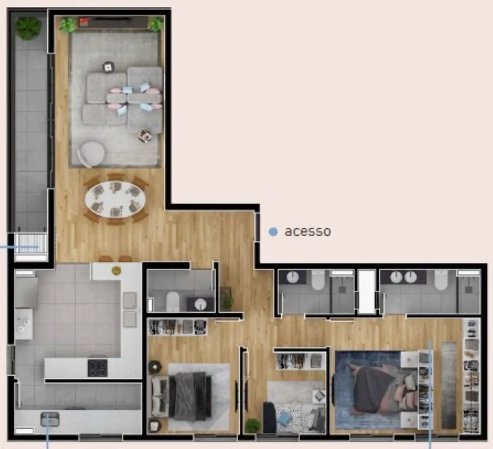 Apartamento, 2 quartos, 54 m² - Foto 1