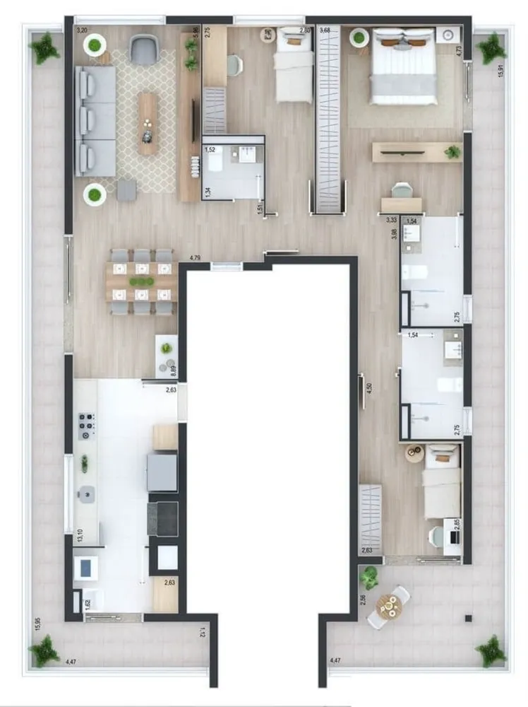 Apartamento, 3 quartos, 99 m² - Foto 4