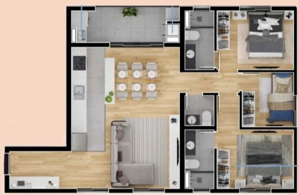 Apartamento, 2 quartos, 51 m² - Foto 2
