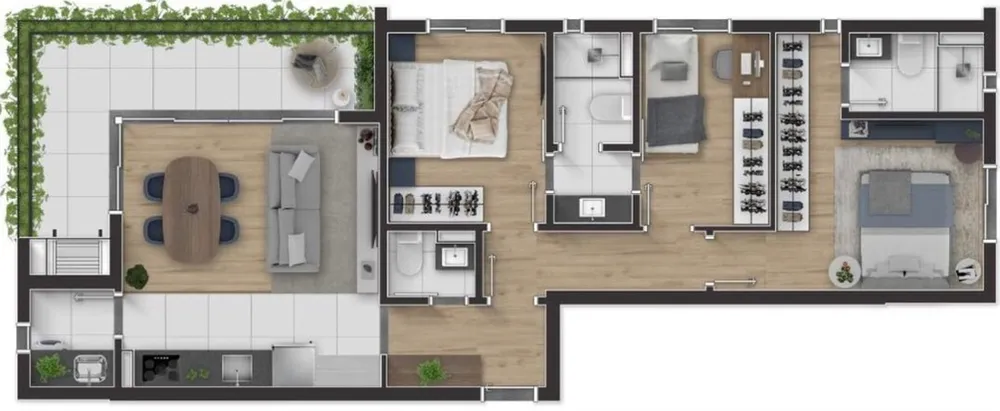 Apartamento, 2 quartos, 57 m² - Foto 4
