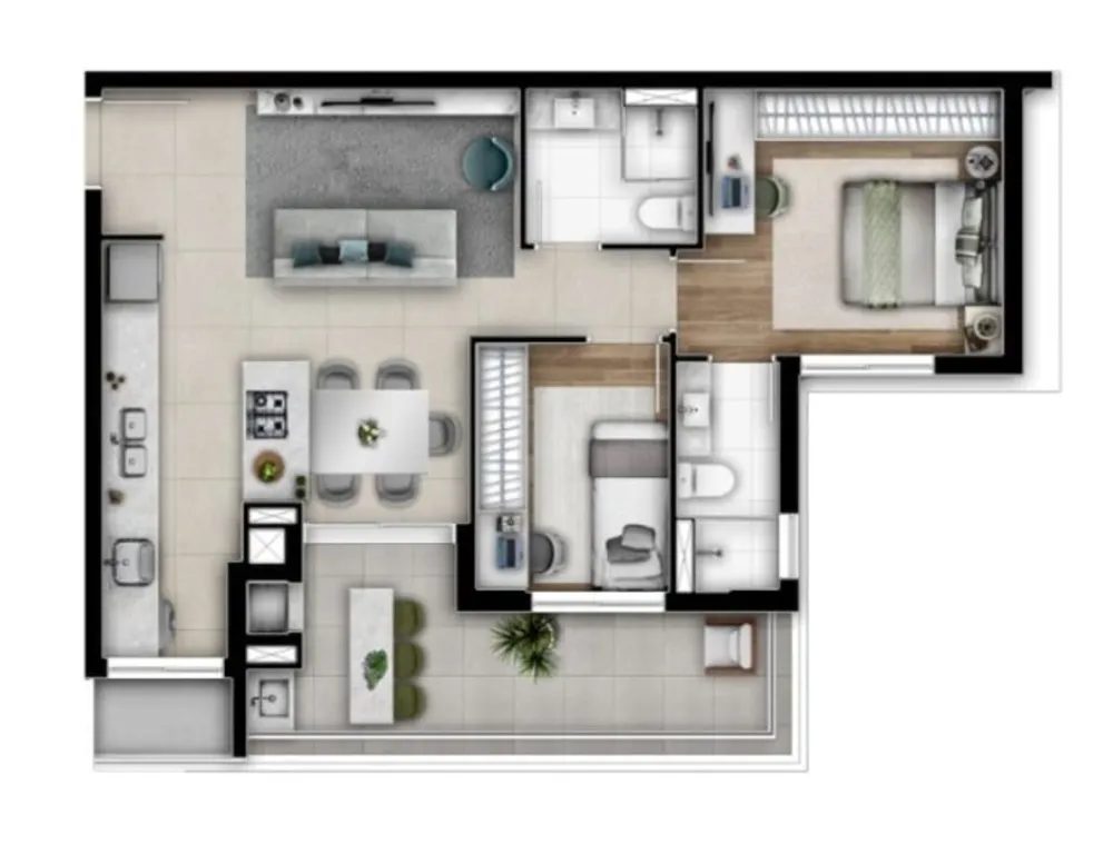 Apartamento, 2 quartos, 73 m² - Foto 6