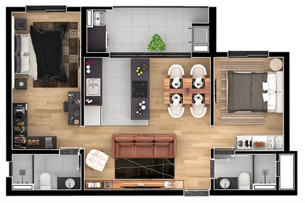 Apartamento, 2 quartos, 93 m² - Foto 11