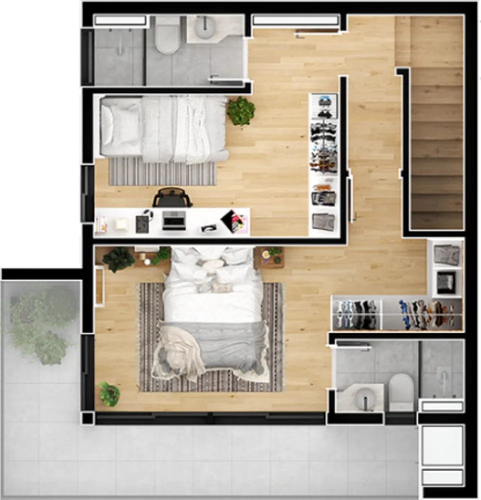 Apartamento, 2 quartos, 55 m² - Foto 12