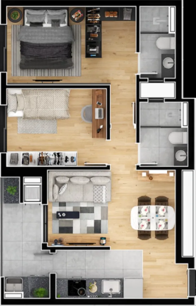 Apartamento, 2 quartos, 55 m² - Foto 10