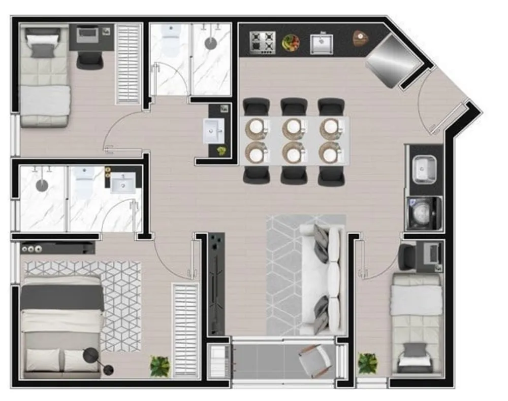 Apartamento, 3 quartos, 47 m² - Foto 12