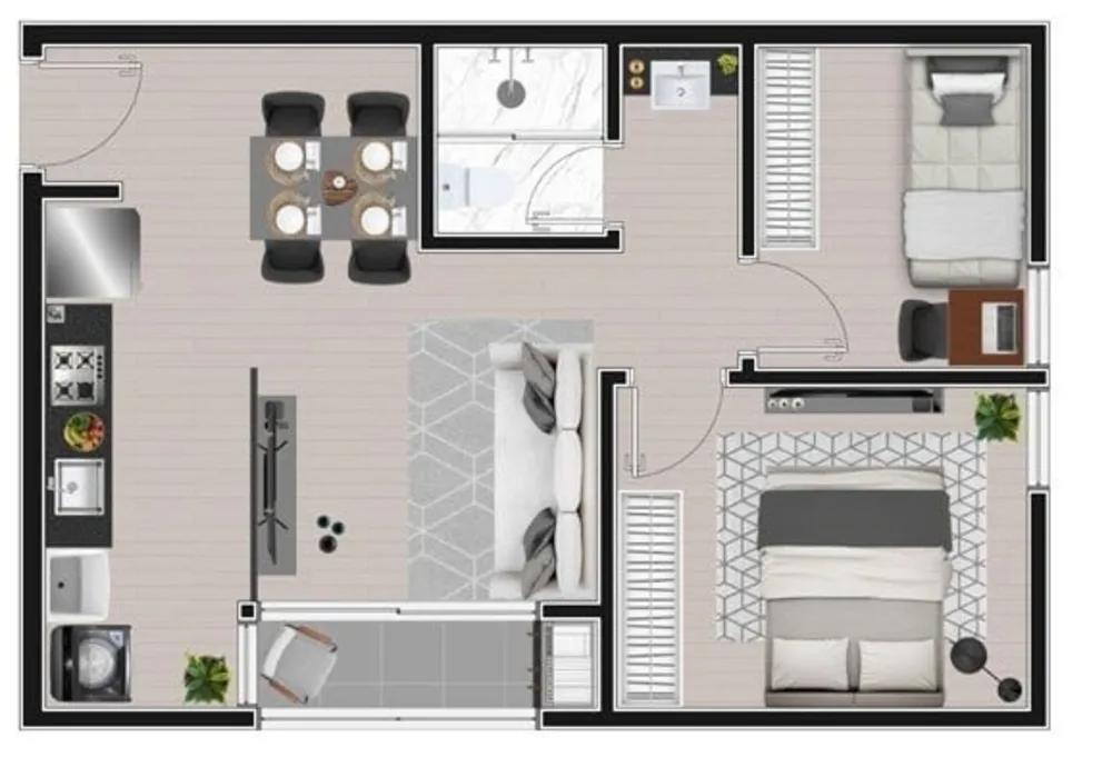 Apartamento, 3 quartos, 47 m² - Foto 10