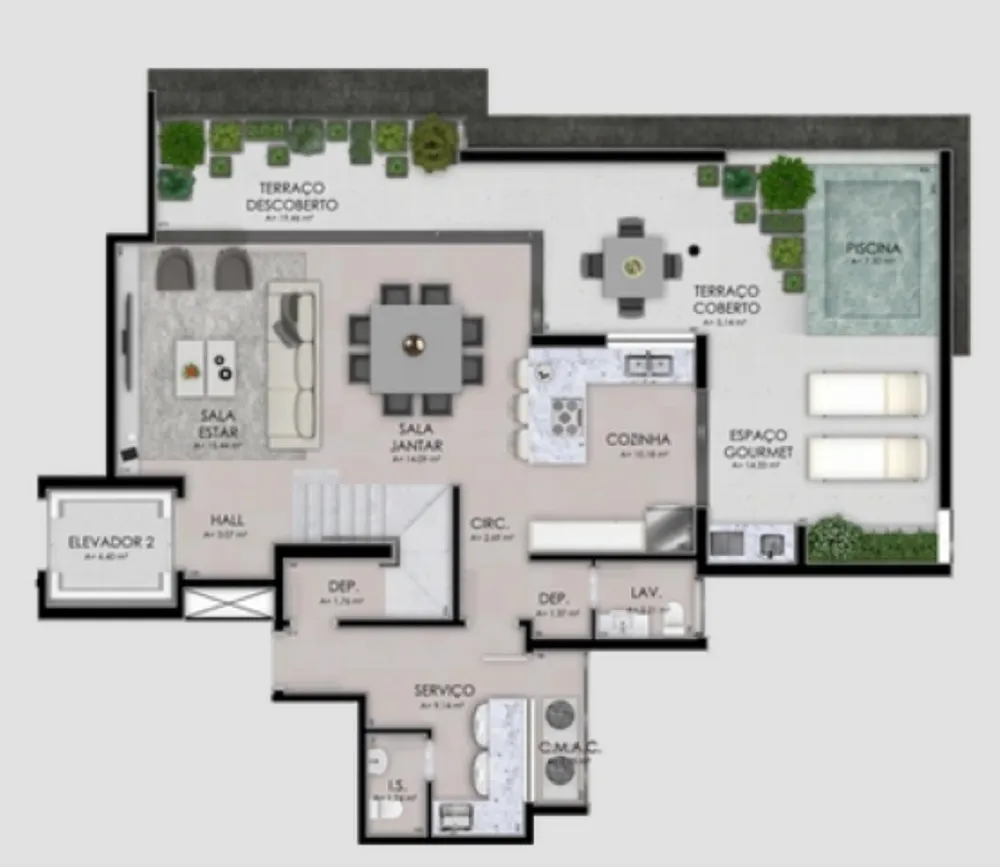 Apartamento, 3 quartos, 156 m² - Foto 10