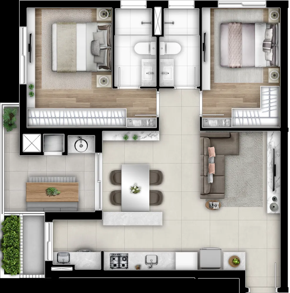 Apartamento, 2 quartos, 167 m² - Foto 6