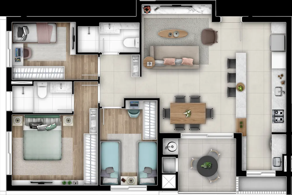 Apartamento, 2 quartos, 167 m² - Foto 10