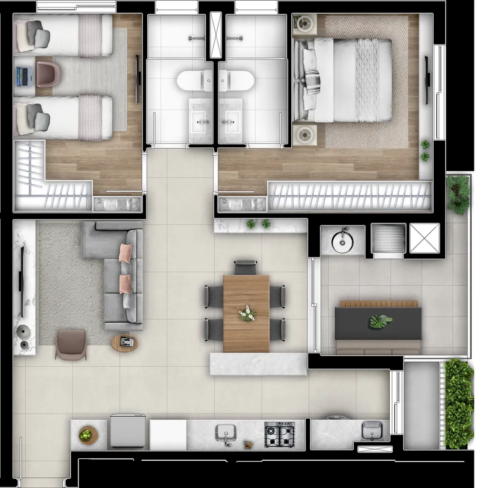Apartamento, 2 quartos, 167 m² - Foto 8