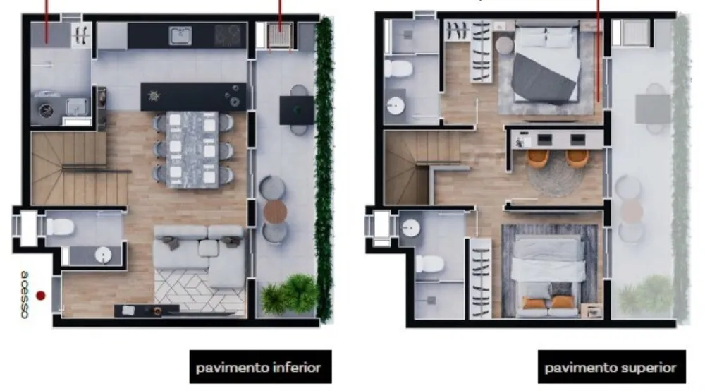 Cobertura, 3 quartos, 107 m² - Foto 1