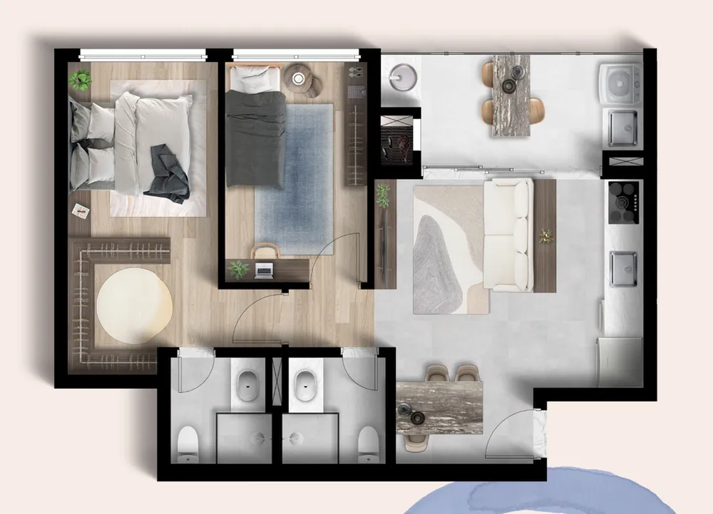 Apartamento, 3 quartos, 68 m² - Foto 7