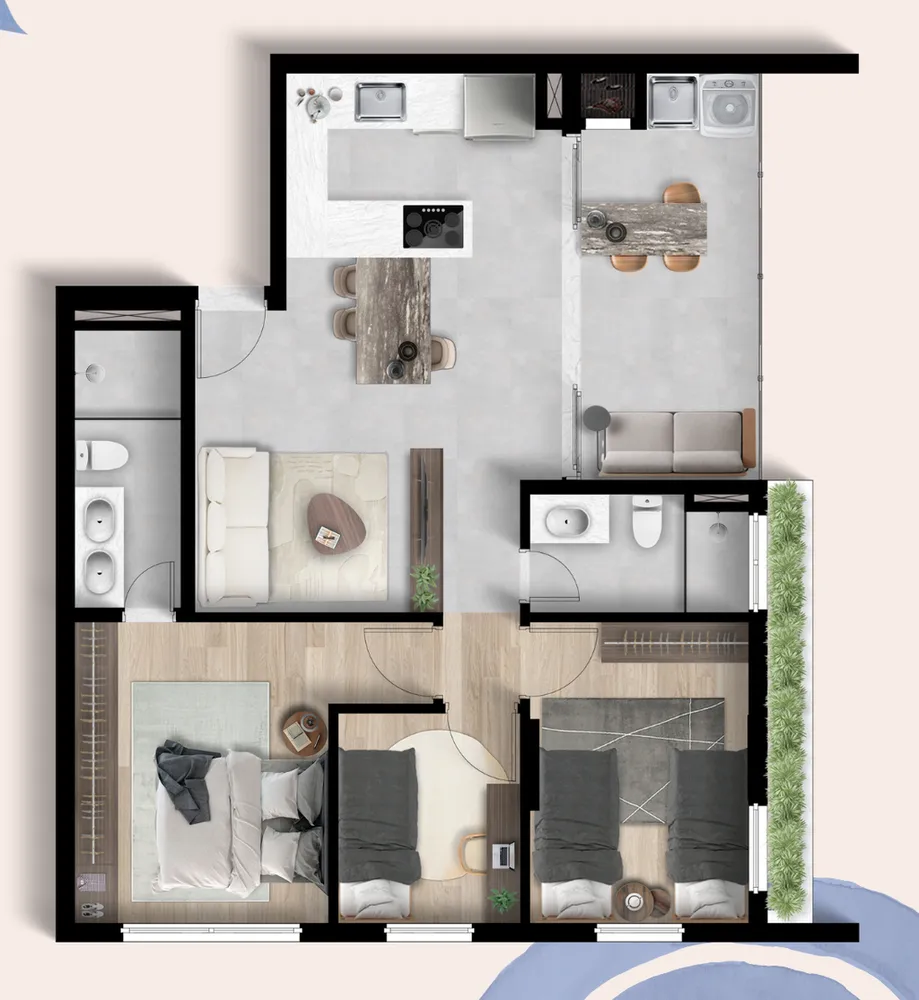 Apartamento, 3 quartos, 68 m² - Foto 11