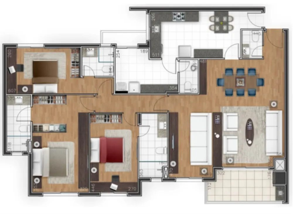 Apartamento, 3 quartos, 127 m² - Foto 7