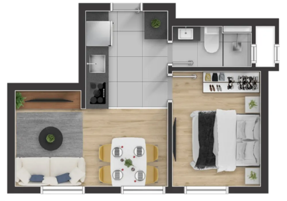 Apartamento, 1 quarto, 26 m² - Foto 12