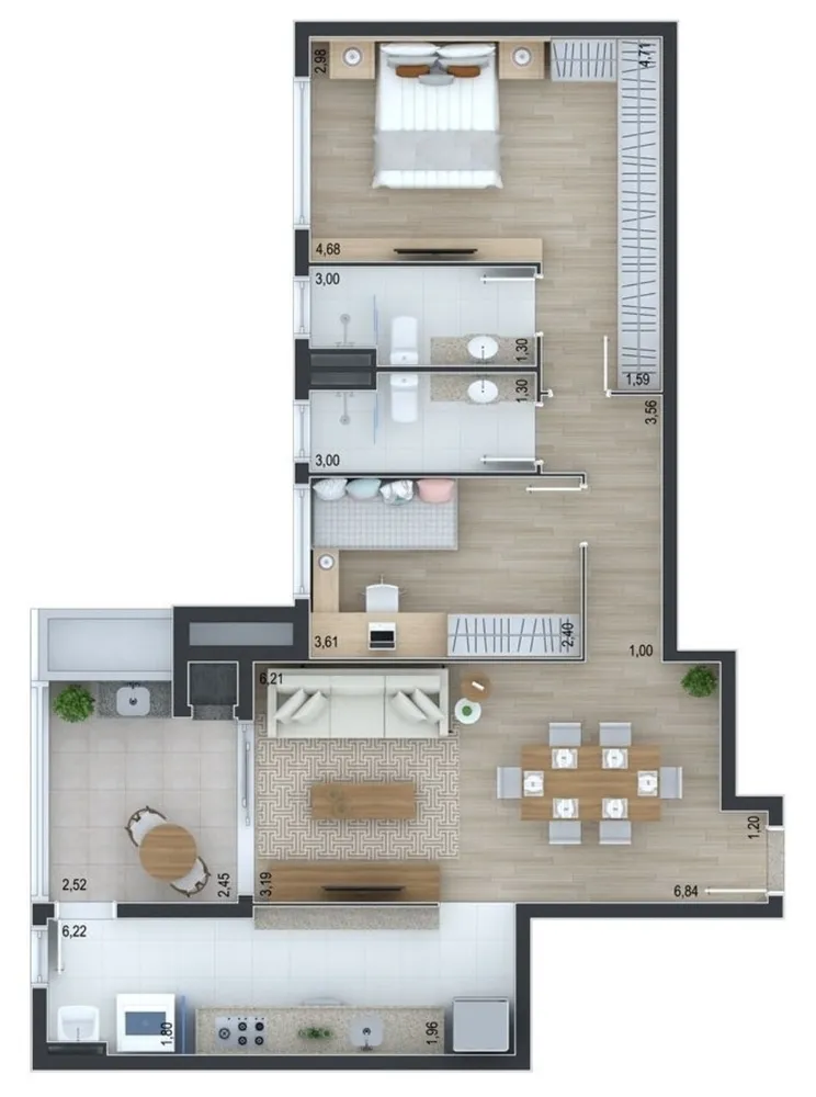 Apartamento, 2 quartos, 90 m² - Foto 9