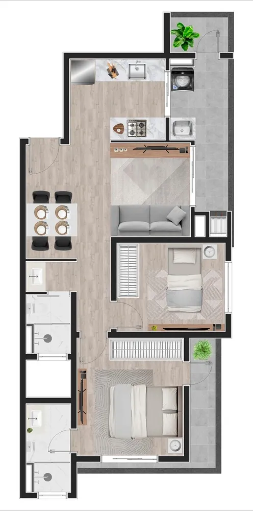 Apartamento, 2 quartos, 58 m² - Foto 14