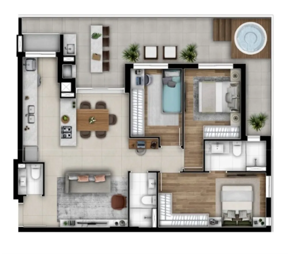 Apartamento, 2 quartos, 75 m² - Foto 5