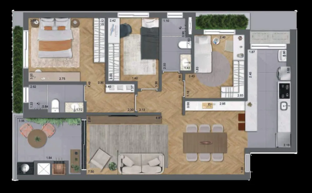 Cobertura, 3 quartos, 140 m² - Foto 9