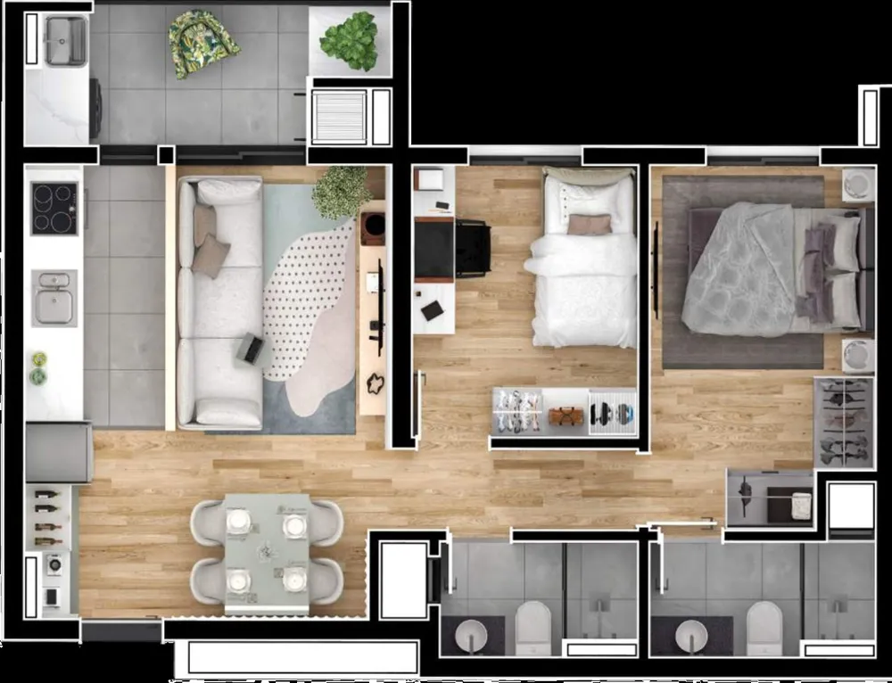 Apartamento, 1 quarto, 28 m² - Foto 6